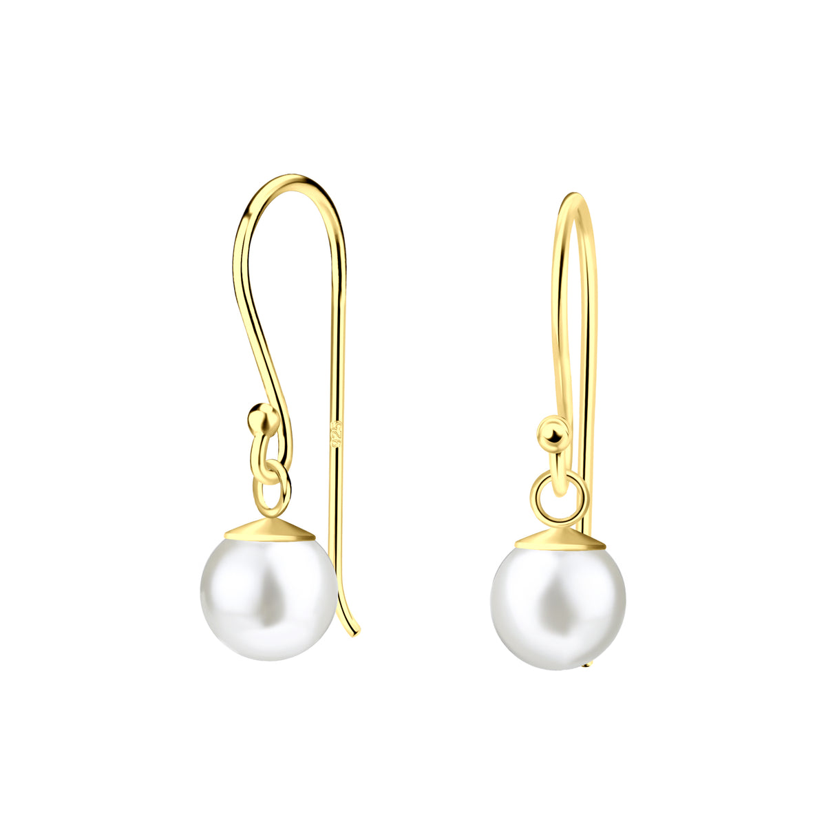 6mm Pearl Sterling Silver Earrings