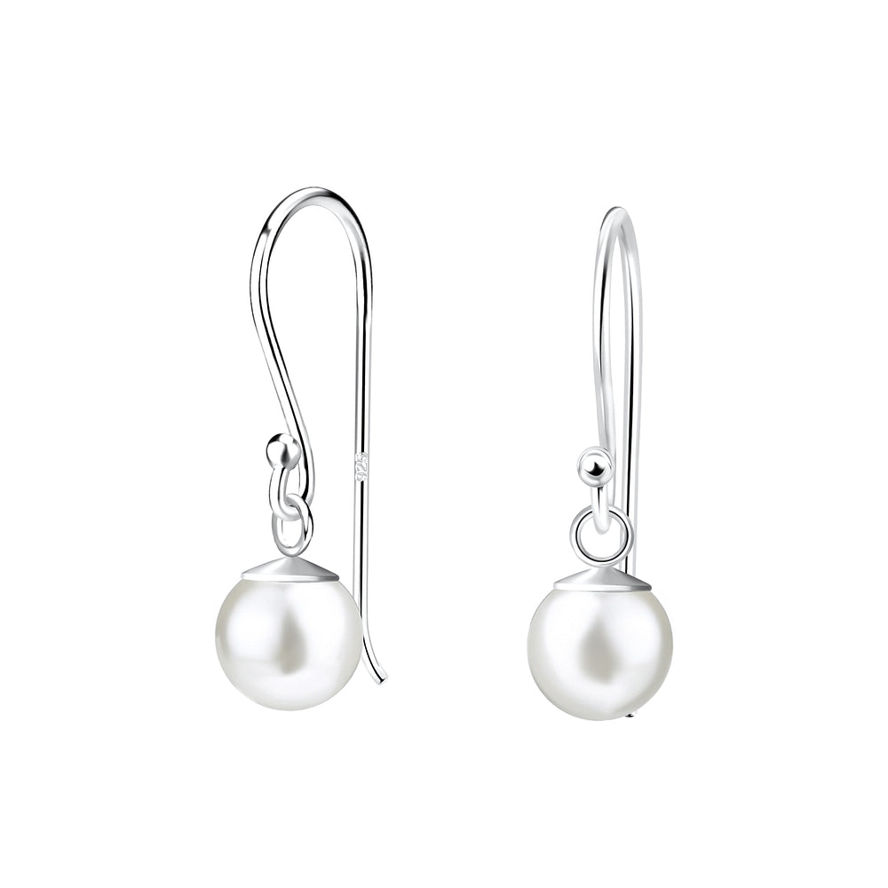 6mm Pearl Sterling Silver Earrings
