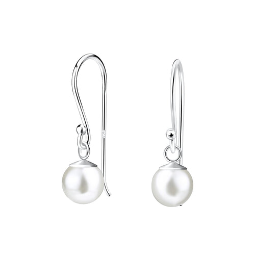 6mm Pearl Sterling Silver Earrings