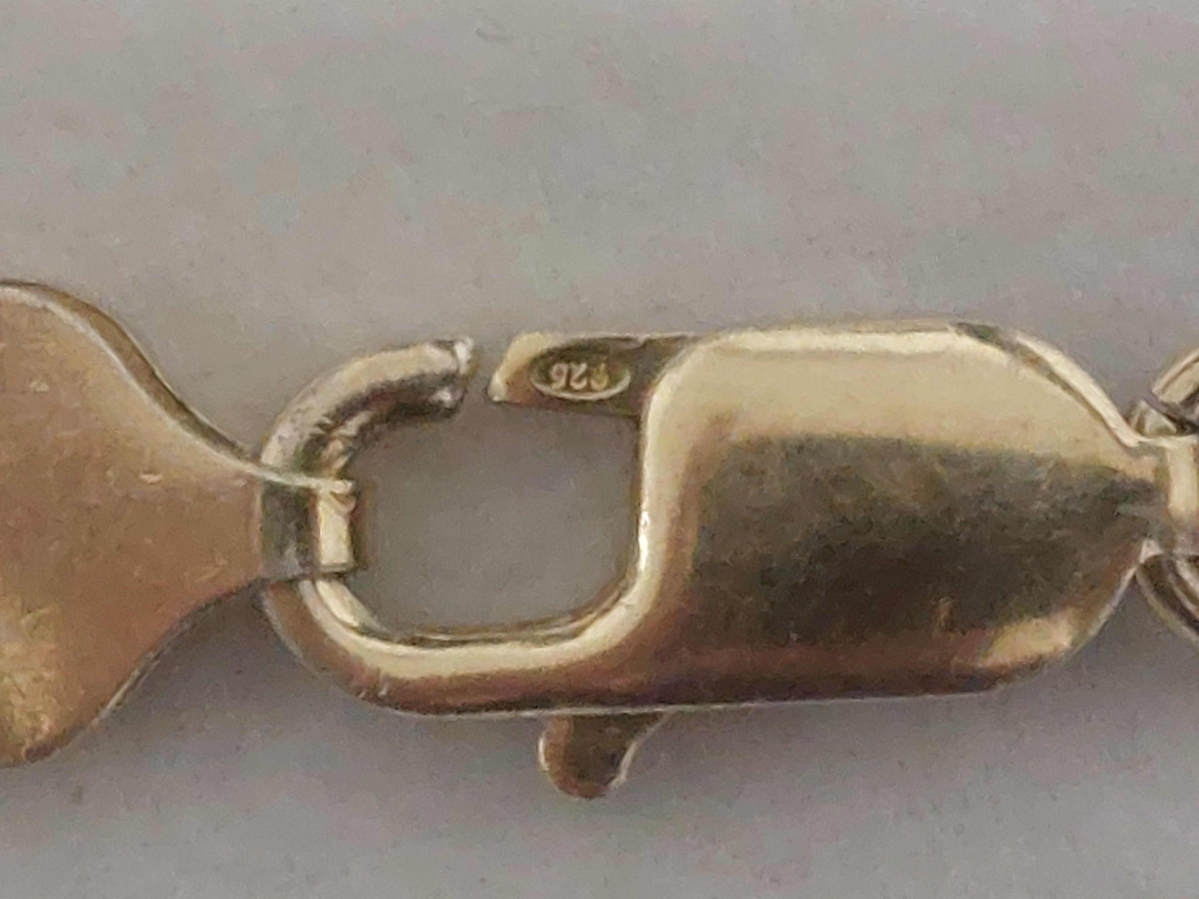 Sterling Silver 925 Gold Plated Curb Chain Necklace – 42.7 g